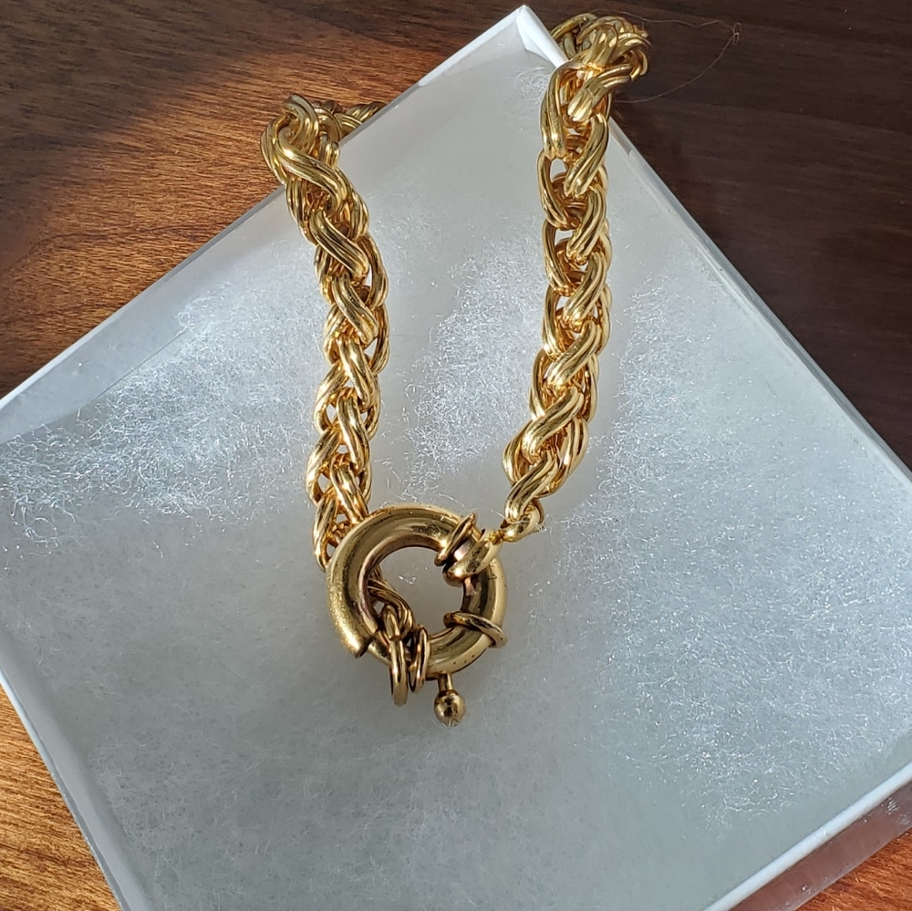 GOLD PLATED CHAIN LINK BRACELET